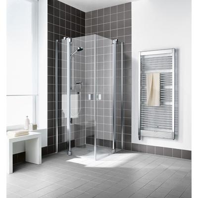 Kermi Eck-Halbteil links Raya EPL 1200x1850, silber mattglanz, ESG klar mit KermiClean RAEPL120181PK Image