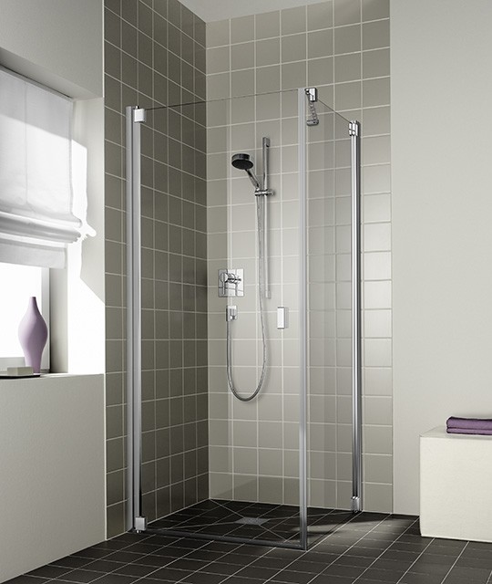 Kermi Pendeltür Raya 1KL 0750x2000, silber mattglanz, ESG Opaco mit KermiClean, RA1KL RA1KL075201YK Image