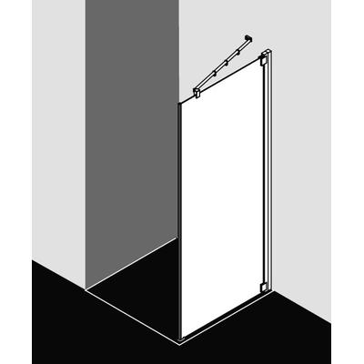 Kermi Seitenwand Raya TOL 0930x2000, silber mattglanz, ESG klar mit KermiClean, RATOL093201PK RATOL093201PK Image