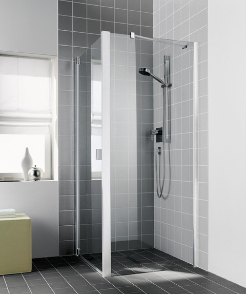 Kermi Seitenwand Raya TWD 1200x2000, silber mattglanz, ESG Opaco, RATWD120201UK RATWD120201UK Image
