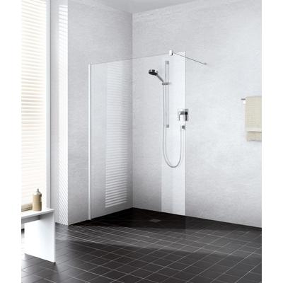 Kermi Walk-In XB WIW 1100x2000, silber hochglanz, ESG Dekor Stripe, XBWIW11020VEK XBWIW11020VEK Image