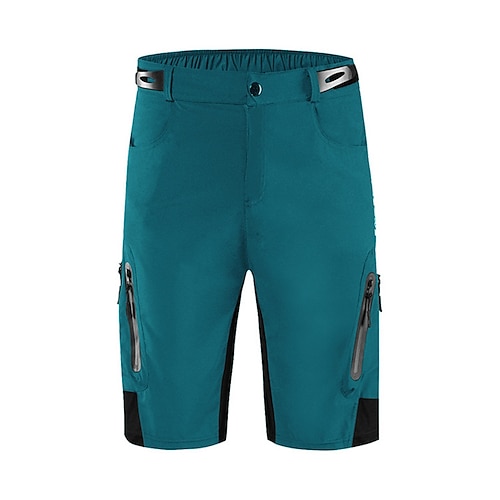 Herren Fahrradshorts Einfarbig Fahhrad Shorts mit 3 Gesäßtaschen Schnelltrocknend Hohe Elastizität Bequem Atmungsaktiv Sport Schwarz Rosa Rot Bekleidung Image