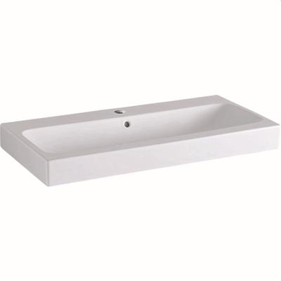 Geberit Waschtisch iCon, 1 Hahnloch, B: 900 mm, T: 485 mm, 124090600, weiss mit Keratect 124090600