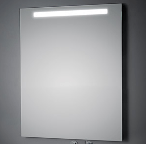 KOH-I-NOOR LED Wandspiegel mit Oberbeleuchtung, B: 1400, H: 700, T: 33 mm L45793 Image