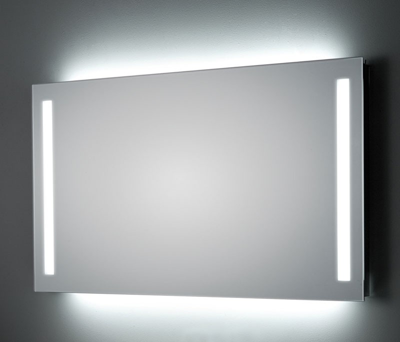 Koh-i-Noor DUO LED Spiegel mit Raumbeleuchtung hinter dem Spiegel und Spiegelbeleuchtung, B: Schalt L45929 Image