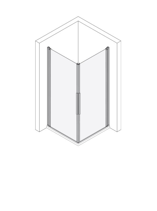 Koralle Eckdusche myDay EPWS L 90, VB01509020AP1 VB01509020AP1 Image