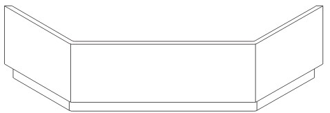 Koralle Schürze T200 Eck 145/145, Z340014521 Z340014521 Image