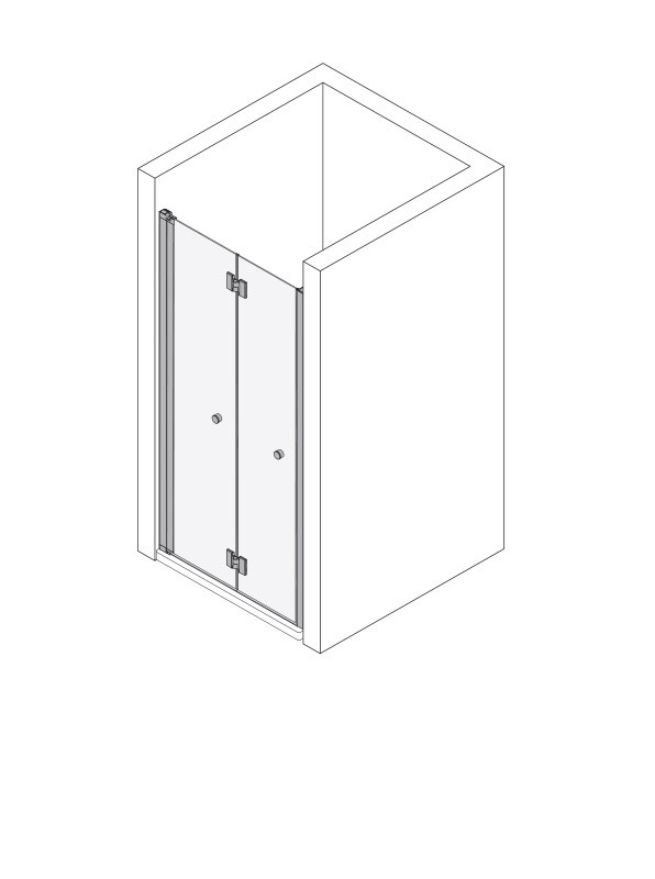 Koralle Faltdusche myDay NFTA R 90, VB04109020A81 VB04109020A81 Image