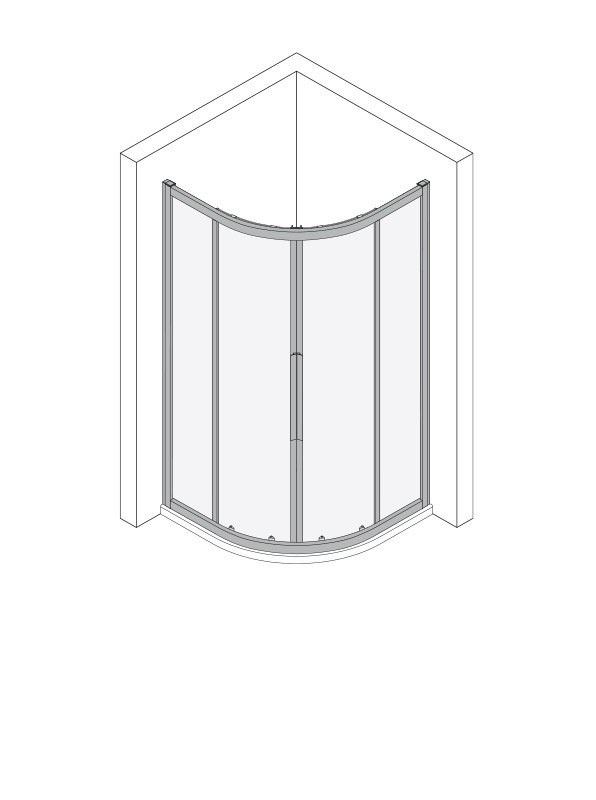 Koralle Viertelkreis myDay VSF R500 100/100, VB23310020DP1 VB23310020DP1 Image