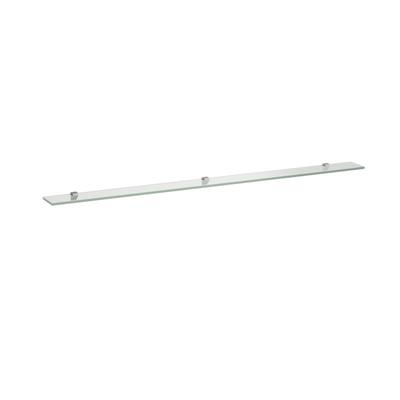 LAUFEN Glasablage Frame 25 120x1500x10 mit 3 Wandbefestigungen schwarz matt H4475899004501 Image