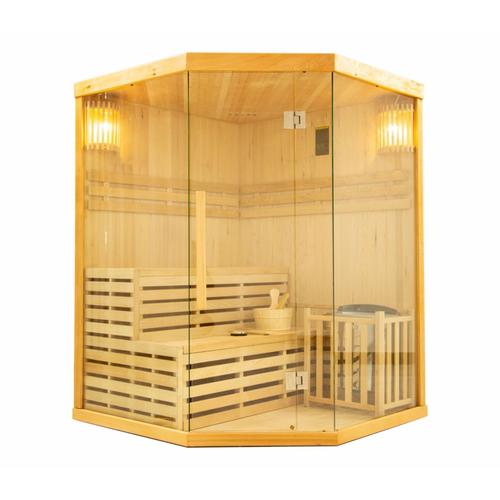 Neuesbad finnische Sauna 150x150x200cm, Hemlock, 3 Personen NB1J601501