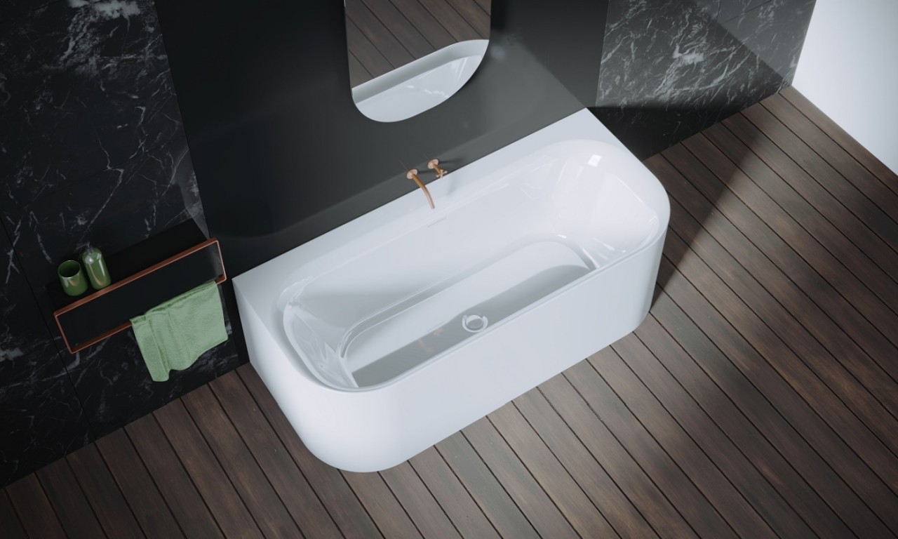 Riho freistehende Badewanne Devotion 180x80 B2W weiß, B096003005 B096003005 Image