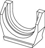 Tece flex PMA 40 63 Pressgabel 50 mm Fitting, 720215 720215 Image