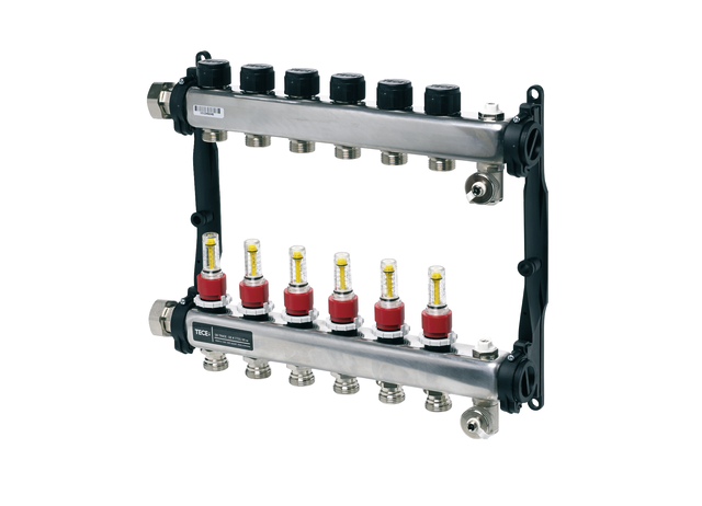 "Tece floor Edelstahlvert. HKV 6 mit DFA SLQ, poliert, 1" IG flachdichtend, 77310006 77310006"