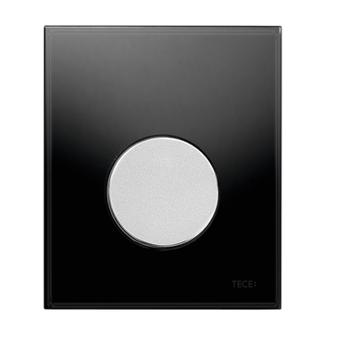 Tece loop Urinal-Betätigungsplatte m. Kart. Gl. schw. glzd. Taste Chr. matt, 9242655 9242655 Image