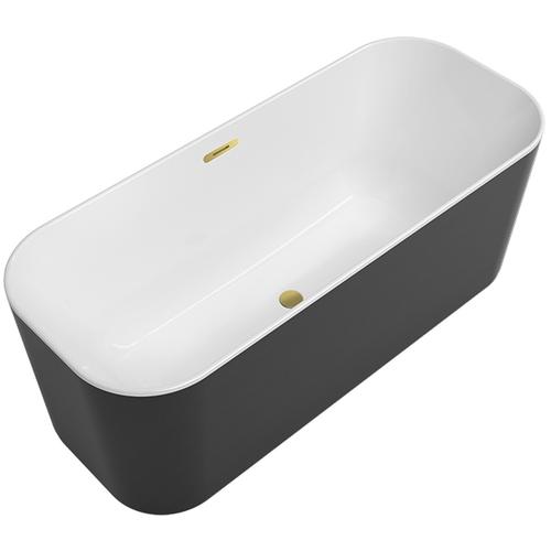 Villeroy & Boch Badewanne Finion Wasserzulauf Design-Ring Emotion-Funktion Gold White Alpin, 177FIN7 177FIN7N3BCV101