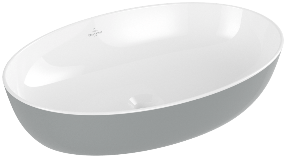 Villeroy & Boch Aufsatzwaschtisch Artis 4198 610x410mm, ohne Hahnloch ohne Überlauf French Linen, 41 419861BCT7 Image