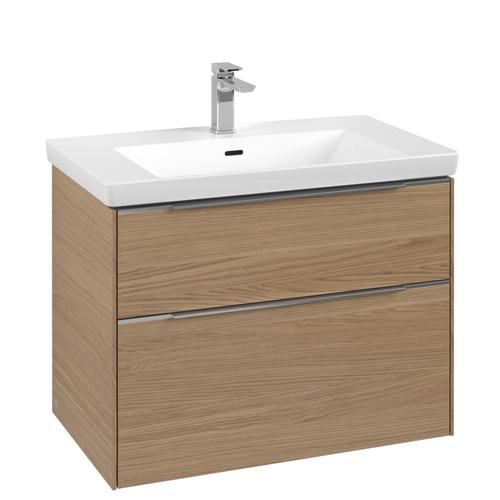 Villeroy & Boch Subway 3.0 Waschbeckenunterschrank, 2 Auszüge, 772 x 579 x 462 mm, Nordic Oak / Nord C57400VJ