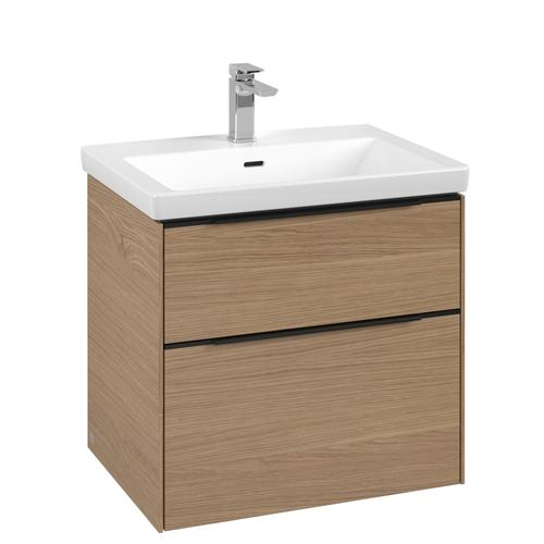 Villeroy & Boch Subway 3.0 Waschbeckenunterschrank, 2 Auszüge, 622 x 579 x 478 mm, Nordic Oak / Nord C57601VJ