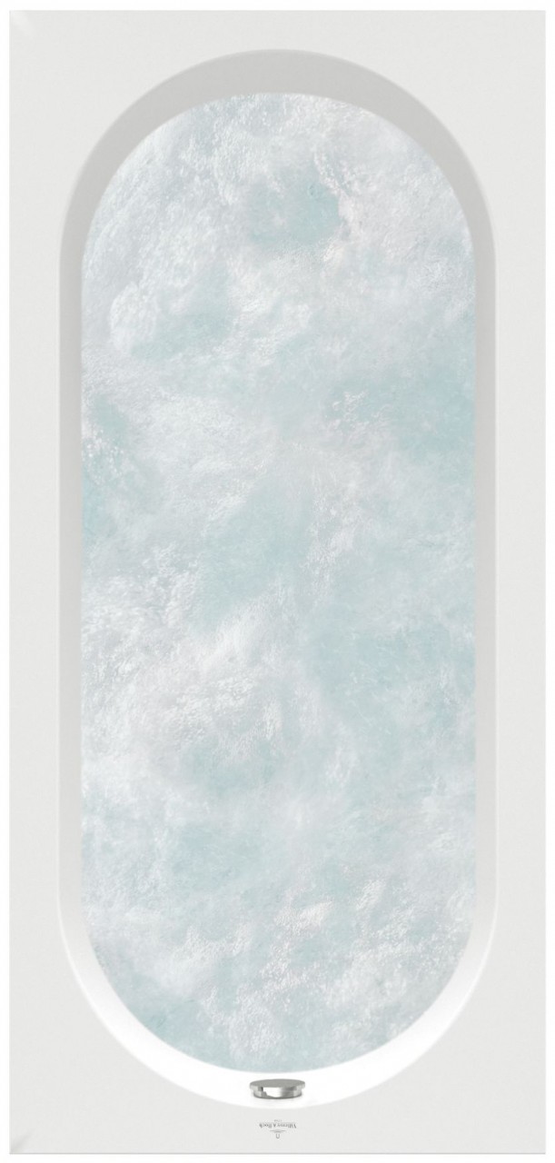 Villeroy & Boch Whirlpool Oberon, weiss, Hydropool Comfort, T. Pos. 2, Trio Ablauf UHC177OBE2B2V01 Image