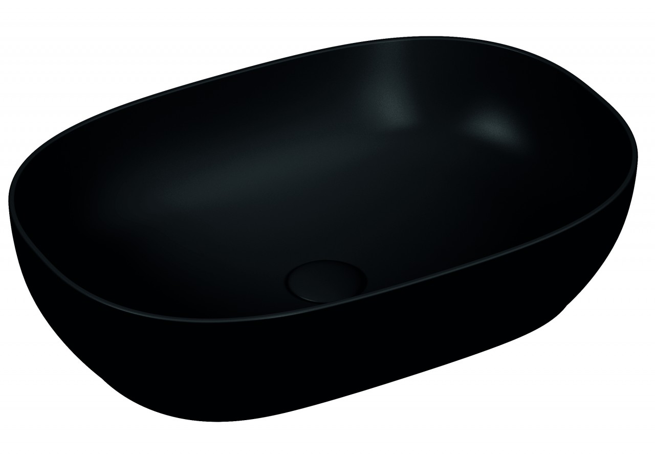 Vitra Outline Aufsatzschale oval, Schwarz Matt, 5995B483-0016 5995B483-0016 Image