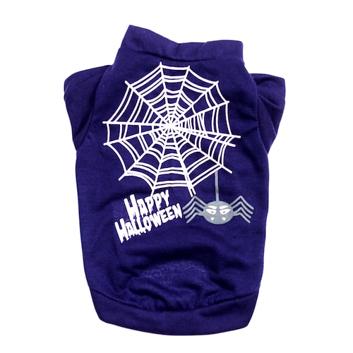 Hund Katze Hemd / T-Shirt Weste Mode Cool Wasserdicht Atmungsaktiv Weich Waschbar Bequem Outdoor Halloween Alltagstauglich Hundebekleidung for Bichon Frise Zwergspitz Baby Haustier Papillon Klein Image