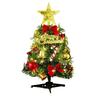 Tabletop Mini Christmas Tree Set Small Christmas Tree Decor Christmas Tree Set Tabletop Decor With LED Lights And Top Star 1PC