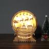 Christmas Wood Ambient Light Stable Exquisite Craftsmanship Lights for Home Party Decoration