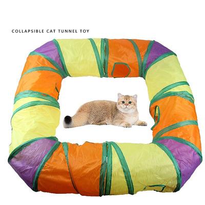 Interactive Toy Tunnels Catnip Toy with Retractable Durable Pet Exercise Releasing Pressure Pet Training for Cat Kitten Indoor Outdoor Pet Play