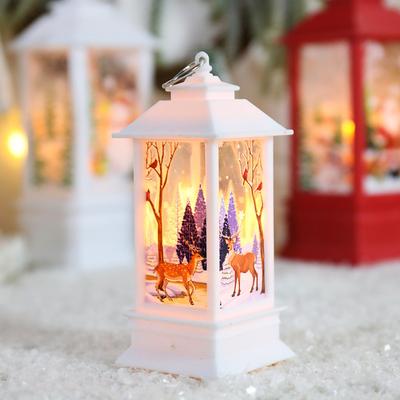 Christmas Decorative Lantern Led,Santa Snowman Elk Indoor Lanterns Decorative,Outdoor Hanging Lantern,Decorative Lanterns.