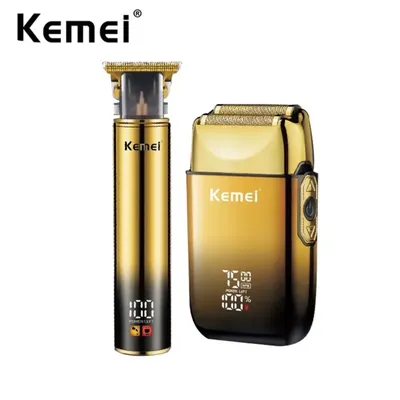 Kemei Hair Trimmer Electric Razor Foil Shavers Professional Beard Trimmer for Men Grooming Kit