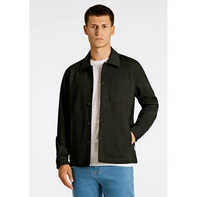 Hemdjacke LINDBERGH "Lindbergh Hemdjacke, Oberhemd", Herren, Gr. S, schwarz, Oberstoff: 75% Polyester, 22% Viskose, 3% Elasthan; Futter: 95% Polyester, 5% Elasthan, lässig geschnitten, Jacken Image