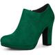 Perphy Platform Chunky Heel Ankle Booties for Women Grass Emerald Emerald Green 4 UK/Label Size 6 US