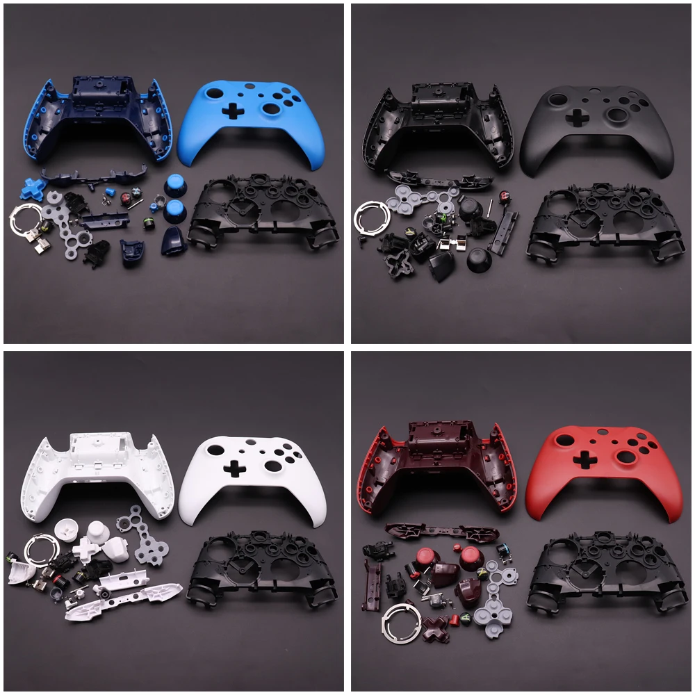Coque de manette de jeu mince pour Xbox One, couleur unie, ensemble multicolore, réparation d'accessoires de jeu, coque de remplacement pour contrôleur de jeu