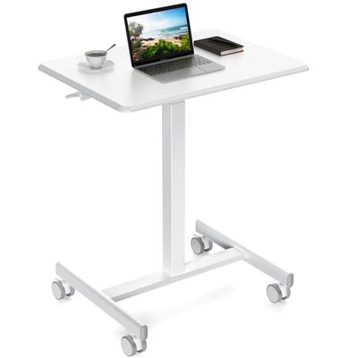 Small Mobile Rolling Standing Desk Rolling Desk Laptop Computer Cart for Home