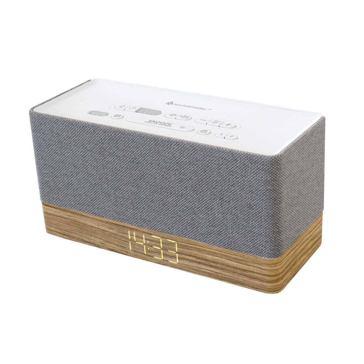 Soundmaster UR630WE Radiowecker Radio Bluetooth AUX-IN USB-Ladefunktion dimmbar Gangreserve Image