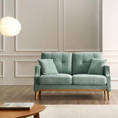 56" Loveseat Sofa for Small Space, Mint Green Love Seat Furniture Set