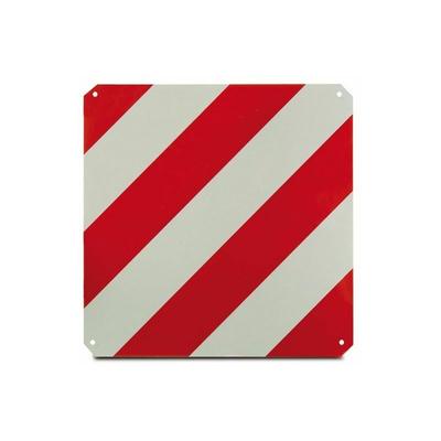 Warntafel rot-weiß 50 x 50 cm hochreflektierend für Traktor Anbaugeräte Anhänger