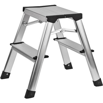 Dema - Alu Klapptritt Haushaltsleiter 2 x 2 Stufen max. 150 kg max. Steighöhe 40,5 cm Image