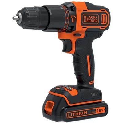 Black+decker Werkzeug - 18V Akku-Schlagbohrmaschine, 1x 1,5 Ah Li-Ion Akku, Ladegerät BDCHD18-QW Image