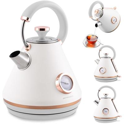 Wasserkocher mit Thermometer 1,7 l Berdsen BD-701 weiß Image