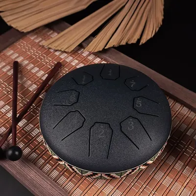 Tongue Drum 6 Inch 8 Tone Mini Ethereal Drums Children Steel Hand Drums Yoga Meditation Professional