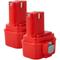 Vhbw - 2x NiMH batteria 1500mAh (9.6V) compatibile con strumenti attrezzi utensili da lavoro