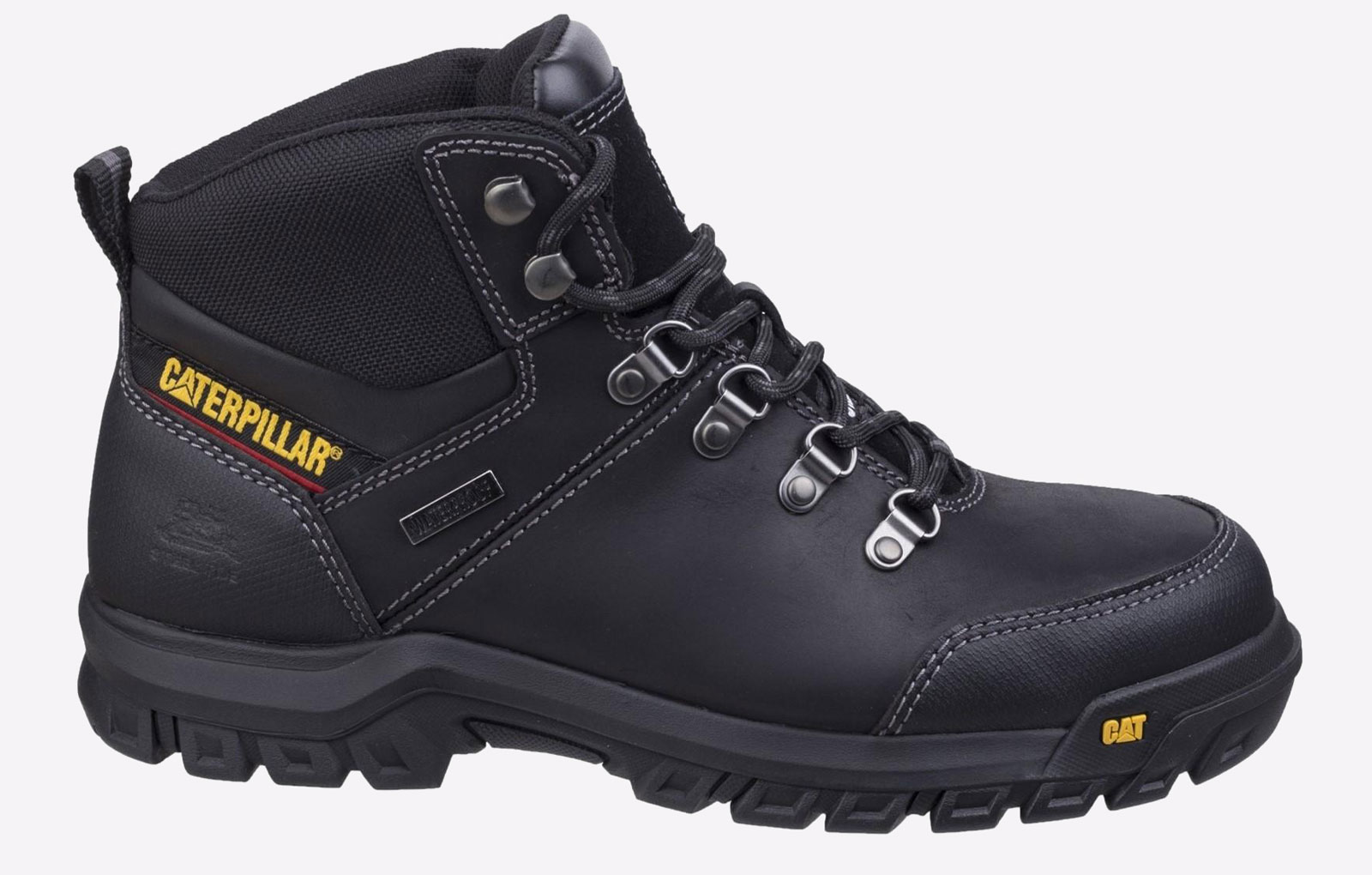 Caterpillar Safety Framework Boot Leather Mens - Black - Size UK 8 | Caterpillar Safety Sale | Discount Designer Brands
