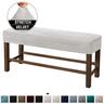 Velvet Elastic All-Inclusive Ultra Soft Bench Cover - Home Fabric Bench Cover - Stretchable and Durable - Perfect for Adding Comfort and Style to Your Bench - Easy to Install and Clean