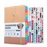 Password Book A5 Letter Tag Password Notebook Computer and Website Login Password Organizer and Manager 240 Pages with Inner Pocket 8.4x5.9 Inches