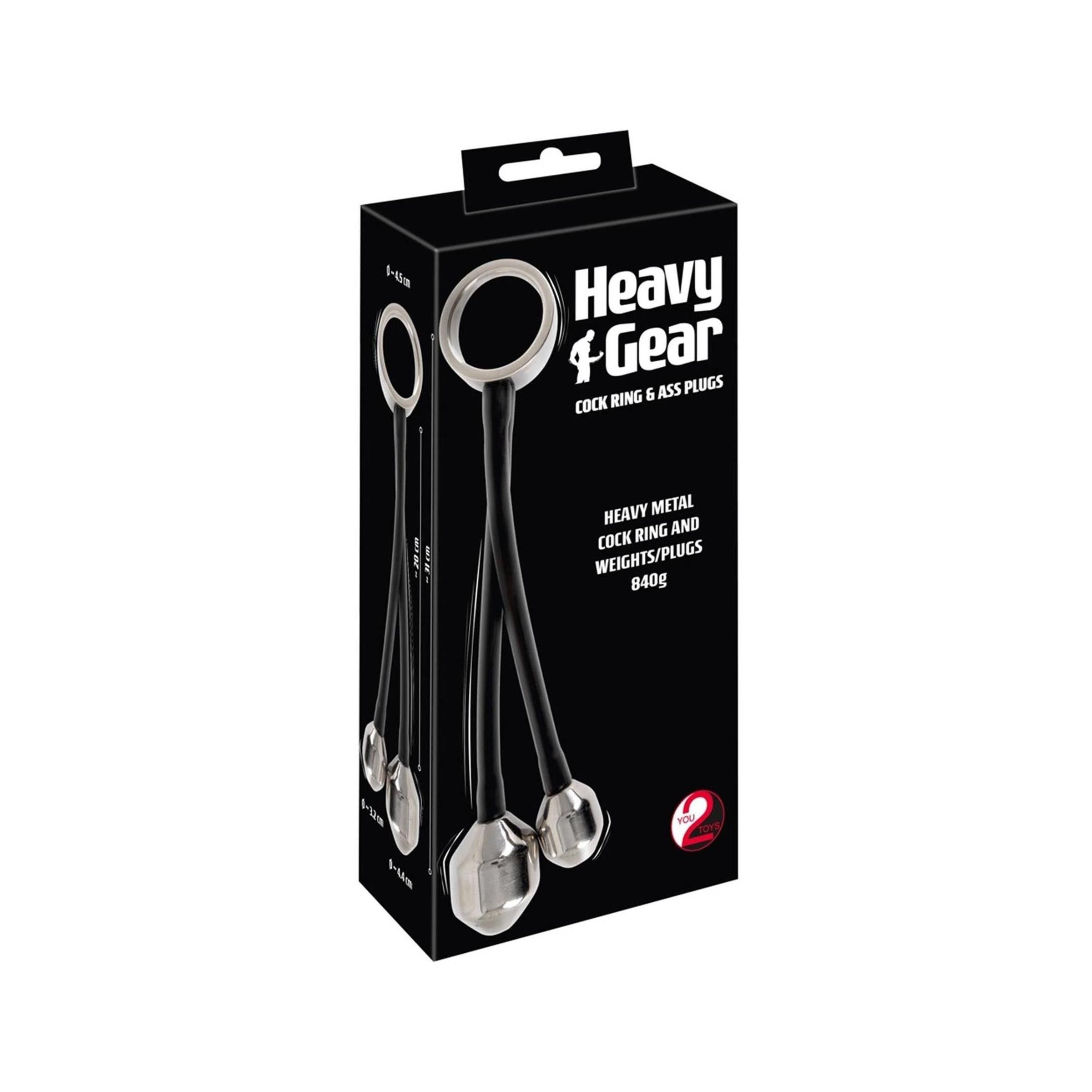 You2Toys - Heavy Gear anello fallico e plug anale 1 St