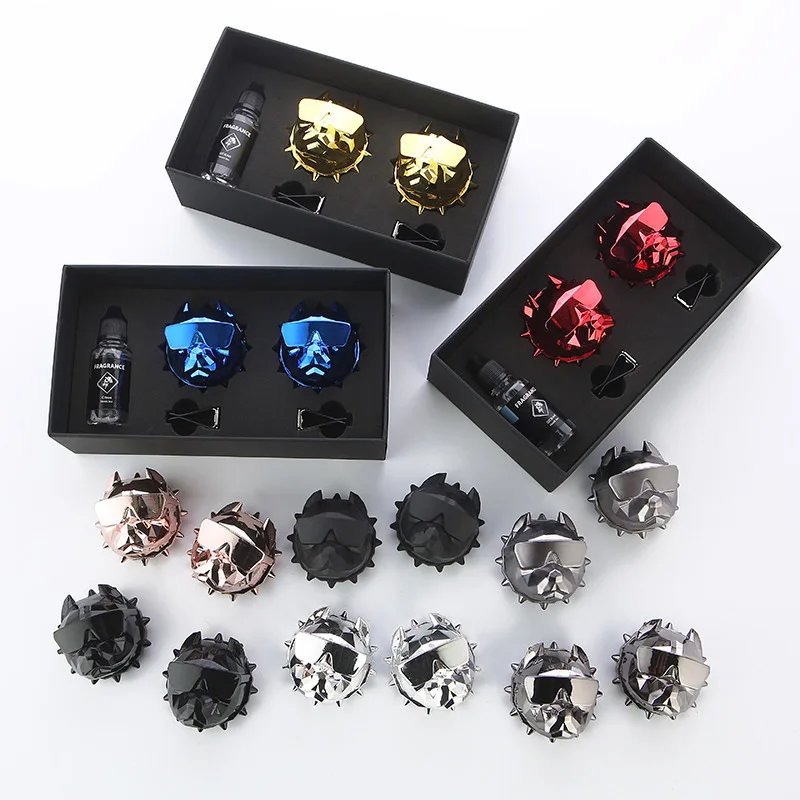 Auto Luftreiniger Bulldog Duft Fahrzeug Parfüm Bulldog Auto Lufterfrischer Fahrzeug Solide Nachfüllung DQEPROJECT Diffusor Öl Flüssigkeit Image