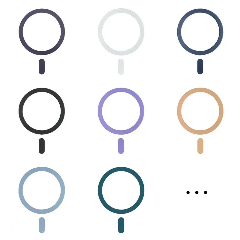 Für Magsafe Magnetische Platte Ring Universal Metall Aufkleber Unterstützung Drahtlose Ladegerät Metall Platte Blatt für Magnet Auto Halter Image