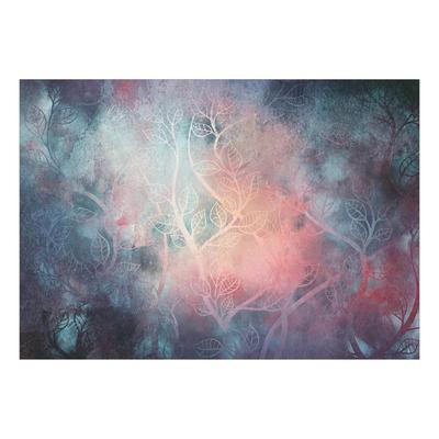 Abstract Wallpaper Wall Mural - Pink Blue Jungle